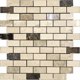 Emperador Dark Line Mosaic