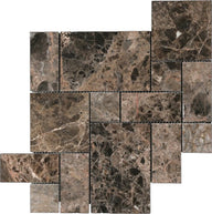 Emperador Dark Line Mosaic Mini Versailles