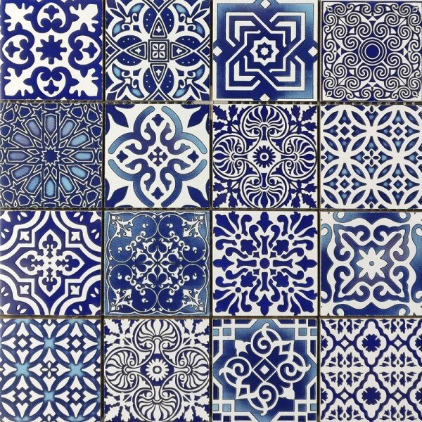 Bati Orient Cement Tile Patchwork Square