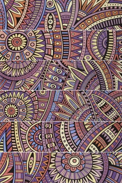 Bati Orient Cement Tile Patchwork Rectangle