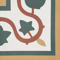 Bati Orient Cement Tile Decor Classic Leaf Corner