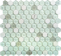 Glass Tile Hexagon Mosaic