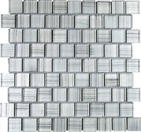 Glass Tile Linear Brick Glossy