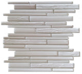Glass Tile Wood Look Baguette Mosaic