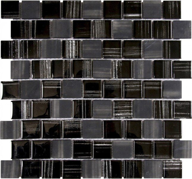 Glass Tile Linear Brick Glossy