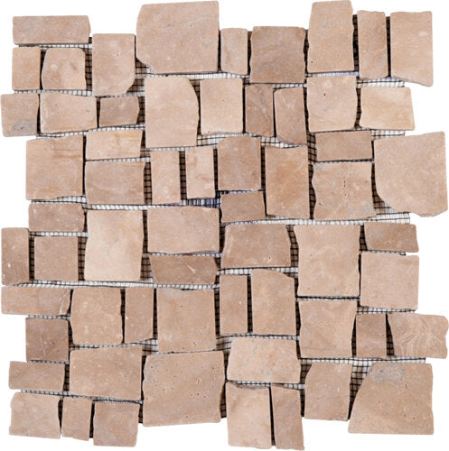 Marble Stone Tile Cubic Opus Mosaic Interlocking
