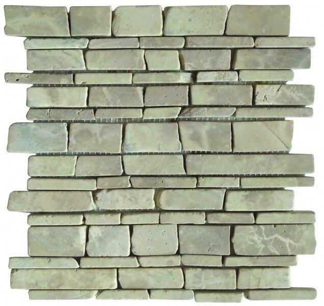 Marble Stone Tile Flat Stick Random Interlocking
