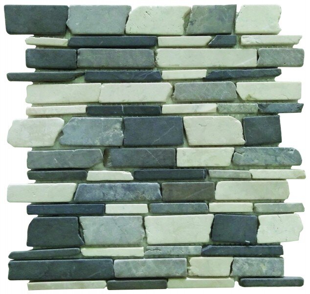 Marble Stone Tile Flat Stick Random Interlocking
