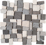 Marble Stone Tile Cubic Opus Mosaic Interlocking