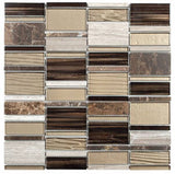 Marble Stone Tile Marble Glass Mosaic Rectangle
