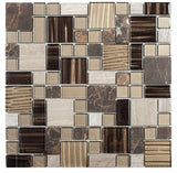 Marble Stone Tile Marble Glass Mosaic Mixed
