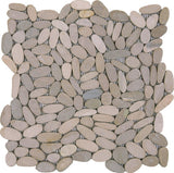 Pebble Sliced Matte Interlocking