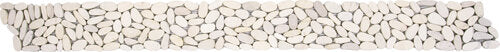Pebble Sliced Polished Interlocking Border