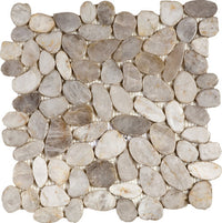 Pebble Sliced Polished Interlocking