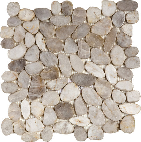Pebble Sliced Polished Interlocking