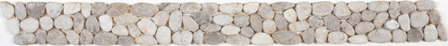 Pebble Sliced Polished Interlocking Border