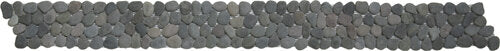 Pebble Rectified Matte Interlocking Border