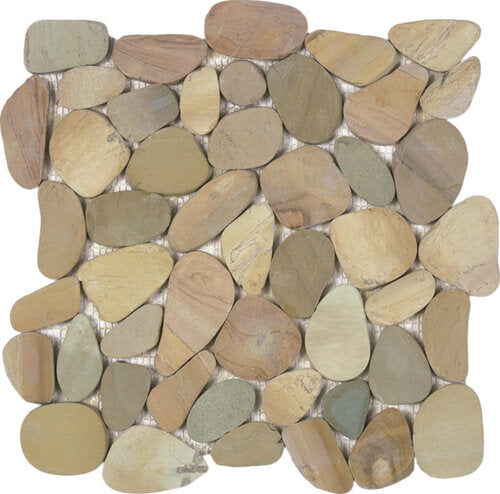 Pebble Sliced Matte Interlocking