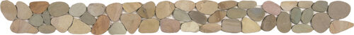 Pebble Sliced Matte Interlocking Border