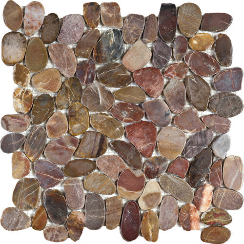 Pebble Sliced Polished Interlocking