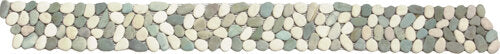 Pebble Rectified Matte Interlocking Border