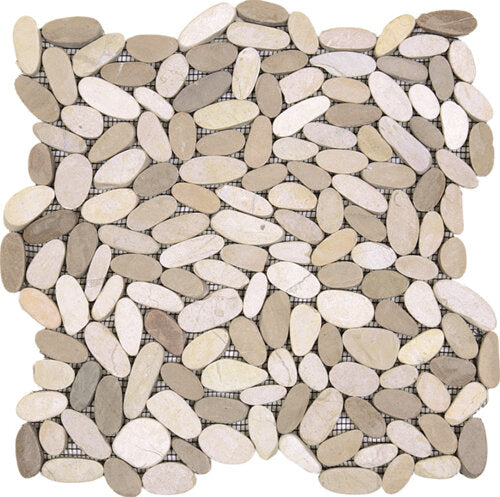 Pebble Sliced Matte Interlocking