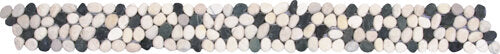 Pebble Rectified Matte Interlocking Border