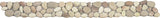 Pebble Rectified Matte Interlocking Border