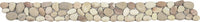 Pebble Rectified Matte Interlocking Border