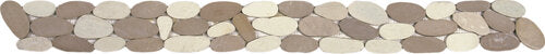 Pebble XL Sliced Matte Interlocking Border