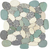 Pebble Speckled Sliced Matte Pebble Interlocking