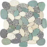 Pebble Speckled Sliced Matte Pebble Interlocking