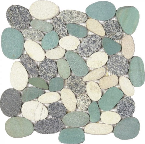 Pebble Speckled Sliced Matte Pebble Interlocking