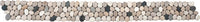 Pebble Rectified Matte Interlocking Border