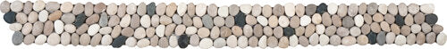 Pebble Rectified Matte Interlocking Border