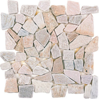 Quartzite Stone Tile Mosaic Interlocking