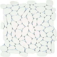 Reconstituted Pebble Sliced Interlocking Mosaic Tile