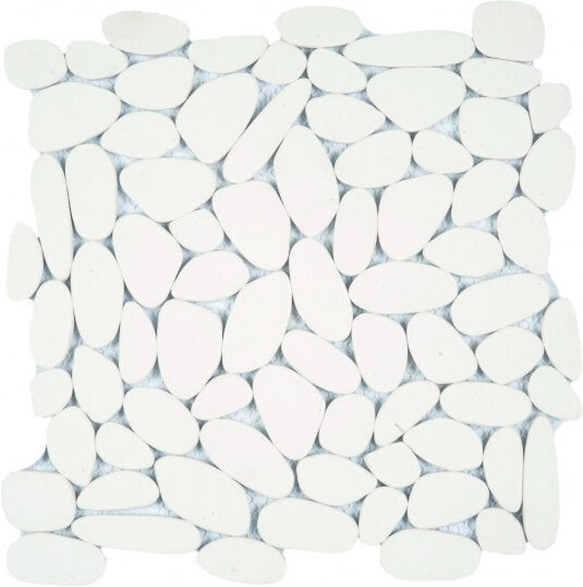 Reconstituted Pebble Sliced Interlocking Mosaic Tile