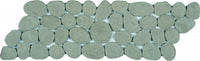 Reconstituted Pebble Interlocking Mosaic Tile Border
