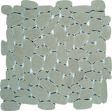 Reconstituted Pebble Sliced Interlocking Mosaic Tile