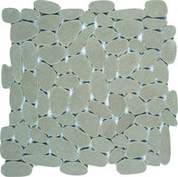Reconstituted Pebble Sliced Interlocking Mosaic Tile