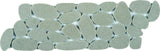 Reconstituted Pebble Sliced Interlocking Mosaic Tile