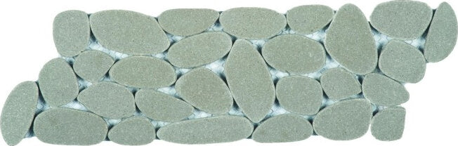Reconstituted Pebble Sliced Interlocking Mosaic Tile