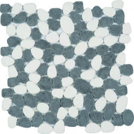 Reconstituted Pebble Interlocking Mosaic Tile