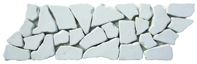 Reconstituted Stone Tile Mosaic Interlocking Border