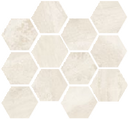 Paradiso Maxi 4" Hex Mosaic Marble Look Tile