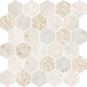 Pietra d'Orvieto Esagona Mosaic Marble Look Tile