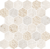 Pietra d'Orvieto Esagona Mosaic Marble Look Tile