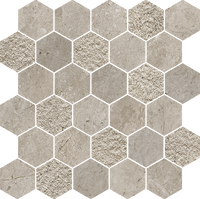 Pietra d'Orvieto Esagona Mosaic Marble Look Tile