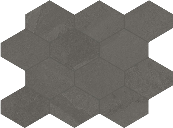 Brazilian Slate (Porcelain Tile) 3" Hexagonal tile